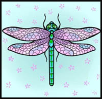 How to Draw a Dragonfly
