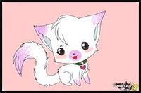 how to draw a chibi kitten