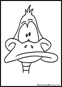 how to draw Daffy Duck