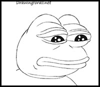 how to draw a sad frog
