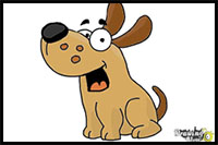 how to draw a cute puppy