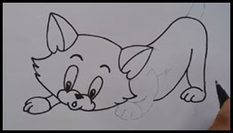 cat drawing tutorial