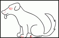 how to draw a dog