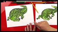 How To Draw A Realistic Crocodile