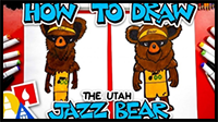 How To Draw The Utah Jazz Bear