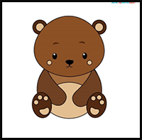 How to Draw a Baby Bear