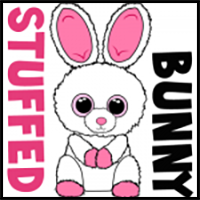 How to Draw Stuffed Baby Bunnies with Easy Step by Step Drawing Tutorial 