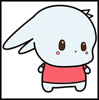 How to Draw a Cute Bunny Character (Kawaii / Chibi) Easy Step by Step Drawing Tutorial