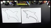 How to Draw a Dolphin