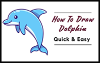 How to Draw a Dolphin: Easy Step-by-Step Dolphin Drawing [With Video]