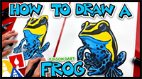 How to Draw a Poison Dart Frog: Step-by-Step Art Lesson