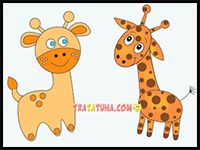 How to Draw a Giraffe — Step by Step for Kids