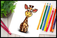 How to Draw a Giraffe – Draw a Gentle and Majestic Giraffe