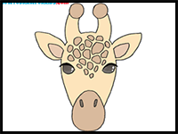 How to Draw a Giraffe Head