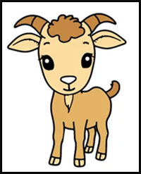 How to Draw a Goat – Easy Step by Step Guide for Kids