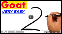 How to Draw a Goat from Number 2