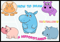 How to Draw a Hippopotamus