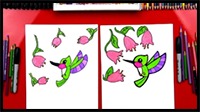 How to Draw a Cute Hummingbird