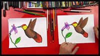 How to Draw a Hummingbird