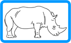 How to draw rhinos