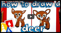 how to draw a baby deer