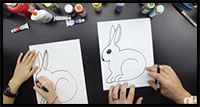 how to draw a rabbit