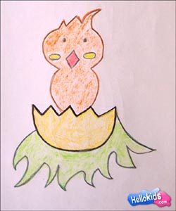 How to draw Easter Chicks