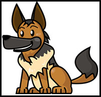 how to draw dogs step by step