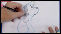 how to draw a puppy step by step