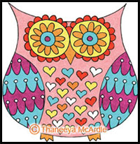 how to draw an owl