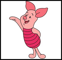How to Draw Piglet from Winnie the Pooh