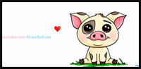 How to Draw Moana Pua Pig