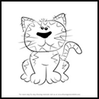 how to draw a cat for kids