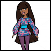 How to Draw Sasha My Passion, Bratz