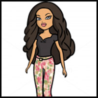 How to Draw Yasmin Core Doll, Bratz