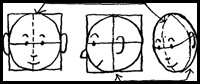 How to Draw Cartoon Heads & Faces with Proportions Grids 