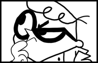 How to Draw Dexter from Dexter’s Lab with Easy Step by Step Drawing Lesson