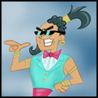 How to Draw Norm the Genie from The Fairly OddParents