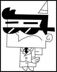 How to Draw Sanderson from The Fairly OddParents