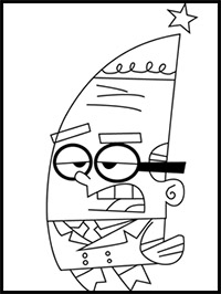 How to Draw Head Pixie from The Fairly OddParents