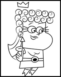 How to Draw Mama Cosma from The Fairly OddParents
