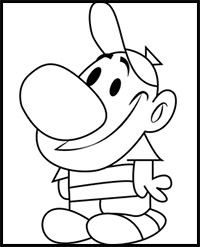 How to Draw Billy from Grim & Evil