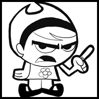 How to Draw Mandy from the Grim Adventures of Billy and Mandy