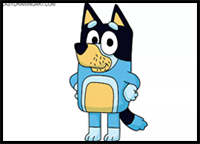How to Draw Bluey
