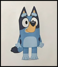 How to Draw Bluey! 