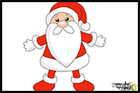 How to Draw Cute Santa Claus
