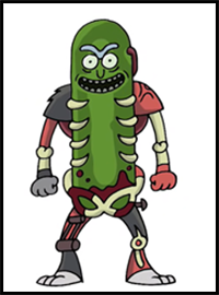 How to Draw Pickle Rick | Rick and Morty