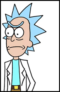 How to Draw Rick | Rick and Morty
