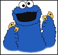 How to Draw Cookie Monster