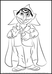 How to Draw Count from Sesame Street